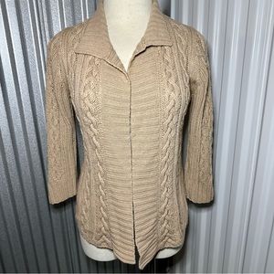 Banana Republic Cashmere Blend Cable Cardigan Sweater Size L